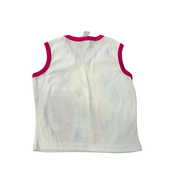 Vintage 1997 Tweety Bird Tank Top Women's Medium Y2K Looney Tunes Pink Trim - Picture 2 of 6